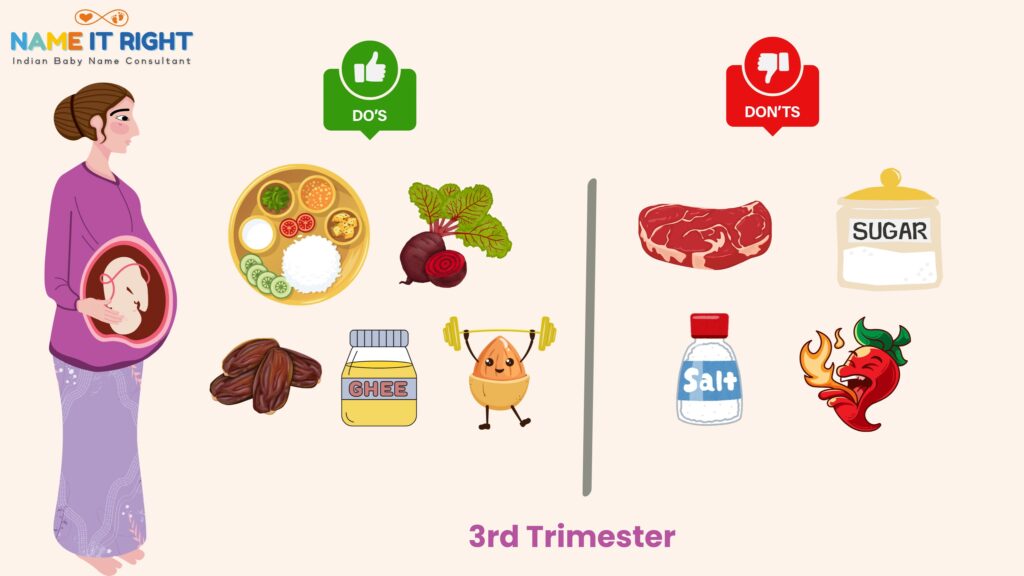 Foods to eat and avoid during third trimester of pregnancy